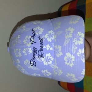 Breezy Point Resort Embroidered Floral Baseball Strapback Cap Hat